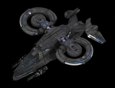 现代科幻太空飞船3D模型下载